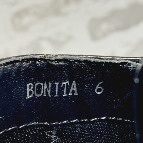 Nasty Gal Black Leather Suede Square Toe Block High Heels Ankle Boots B627 - Picture 11 of 13